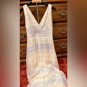 VILA Pastel Colored Sleeveless Maxi Dress